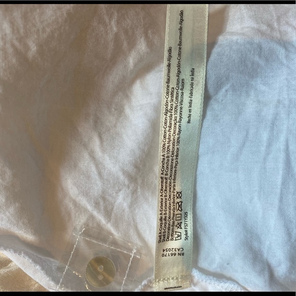 Free People High Neck Embroidered Cream Dress - Picture 6 of 6